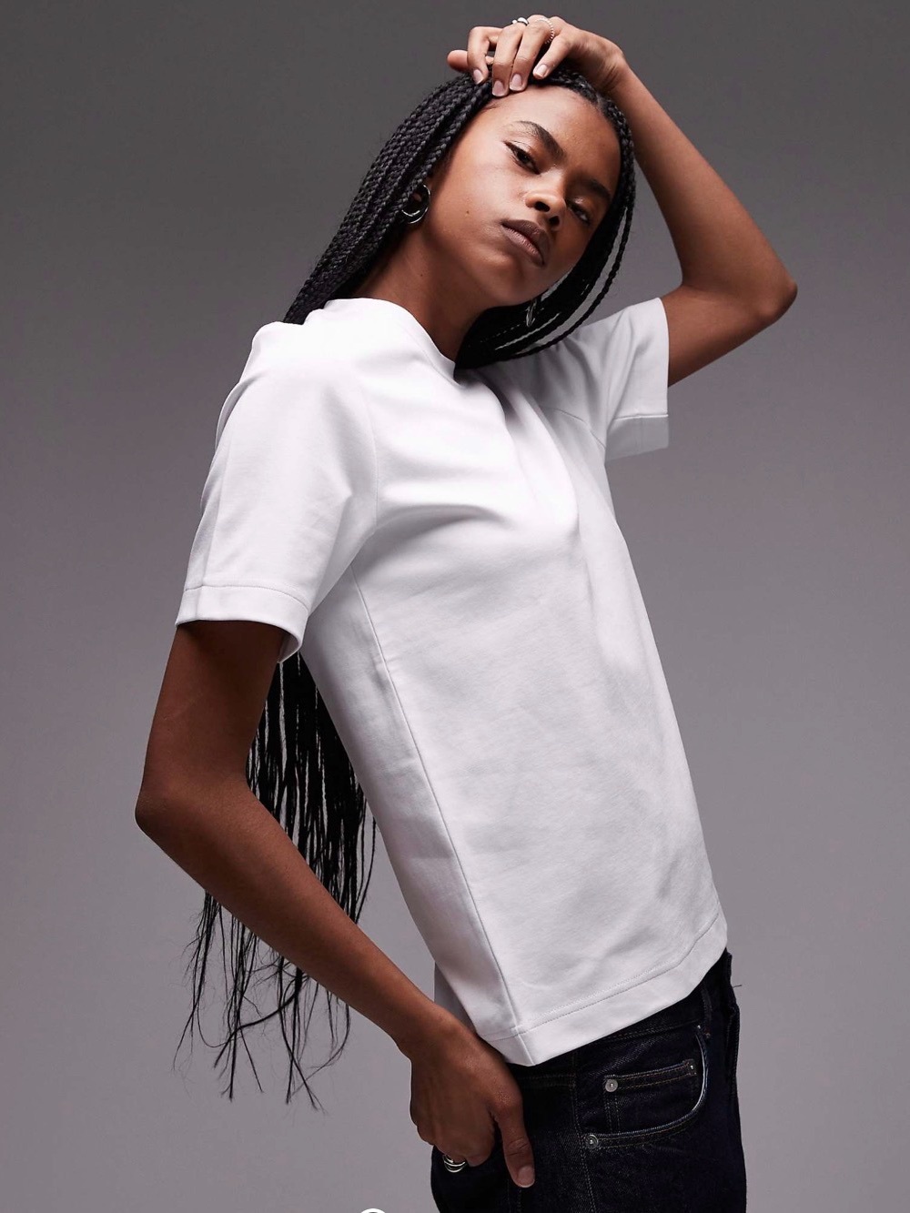 BUNDLE- Arket heavyweight Crewneck Tee in Black and White - Picture 2 of 4